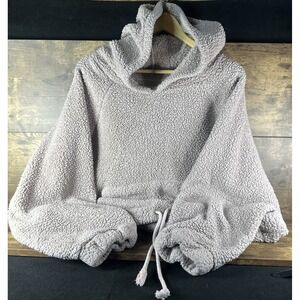 AMERICAN EAGLE Womens Sherpa Teddy Fleece Womens Pullover Hoodie Size XXL Warm